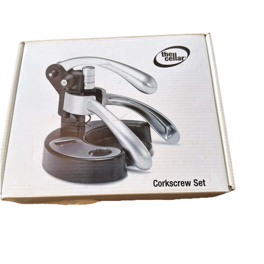 The Cellar Professional Heavy Duty Corkscrew Kit Cutter Extra Screws NIOB